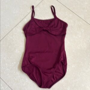 Kids Dance Costume in Burgundy